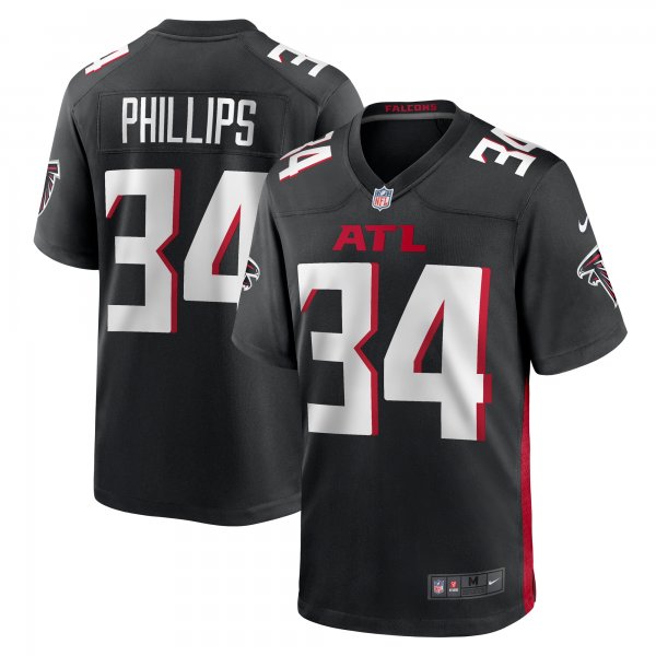 Men's Atlanta Falcons Clark Phillips III Nike  Black Team Game Jersey