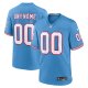 Men's Tennessee Titans Nike Light Blue Oilers Throwback Custom Game Jersey