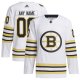 Men's Boston Bruins  adidas White  100th Anniversary Primegreen Custom Jersey