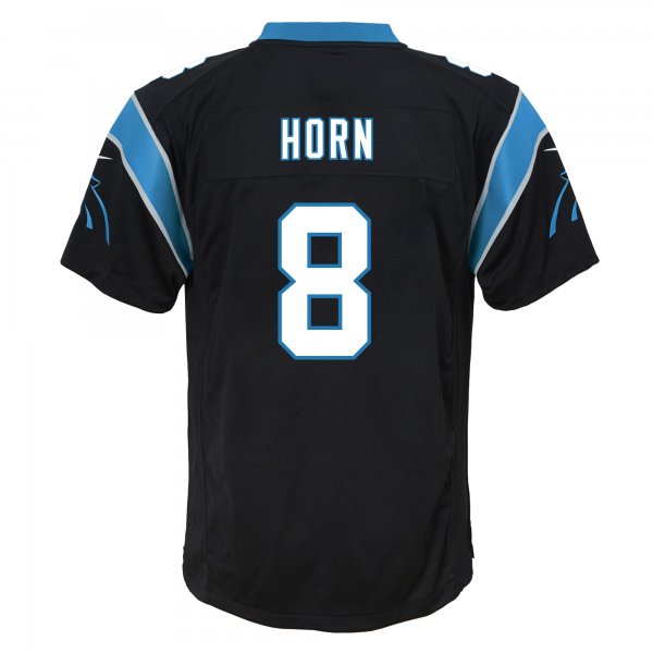 Youth Carolina Panthers Jaycee Horn Nike Black Game Jersey