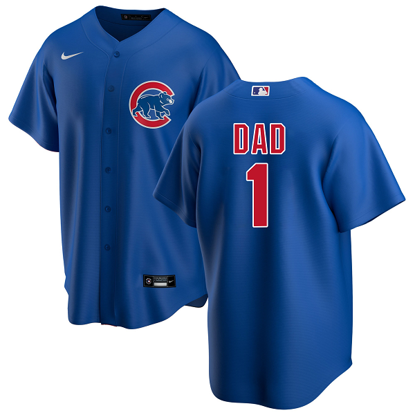 Men's Chicago Cubs Nike Royal Alternate #1 Dad MLB Jersey