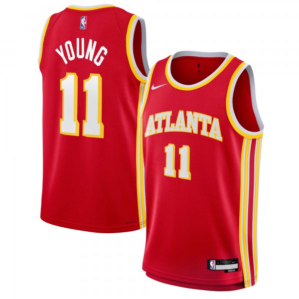 Youth Atlanta Hawks Trae Young Nike Red Swingman Jersey - Icon Edition