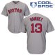 Boston Red Sox #13 Hanley Ramirez Grey Road Women's Stitched MLB Jersey