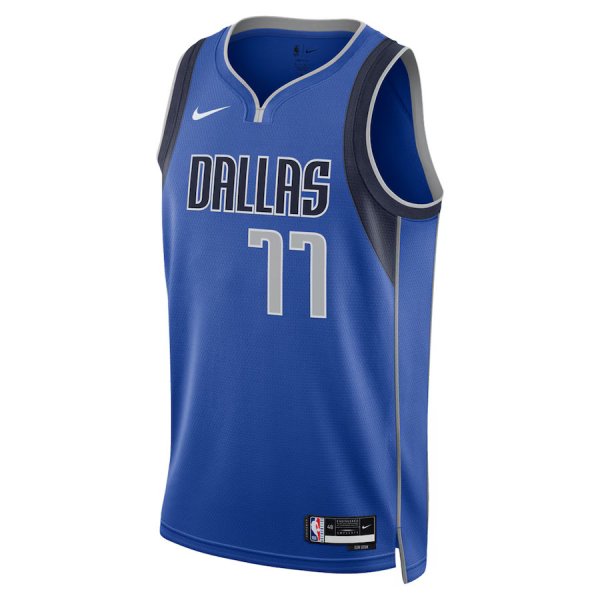 Unisex Dallas Mavericks Luka DonÃÂiÃÂ Nike Blue Swingman Jersey - Icon Edition