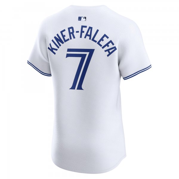 Men's Toronto Blue Jays Isiah Kiner-Falefa Nike White Home Elite Player Jersey